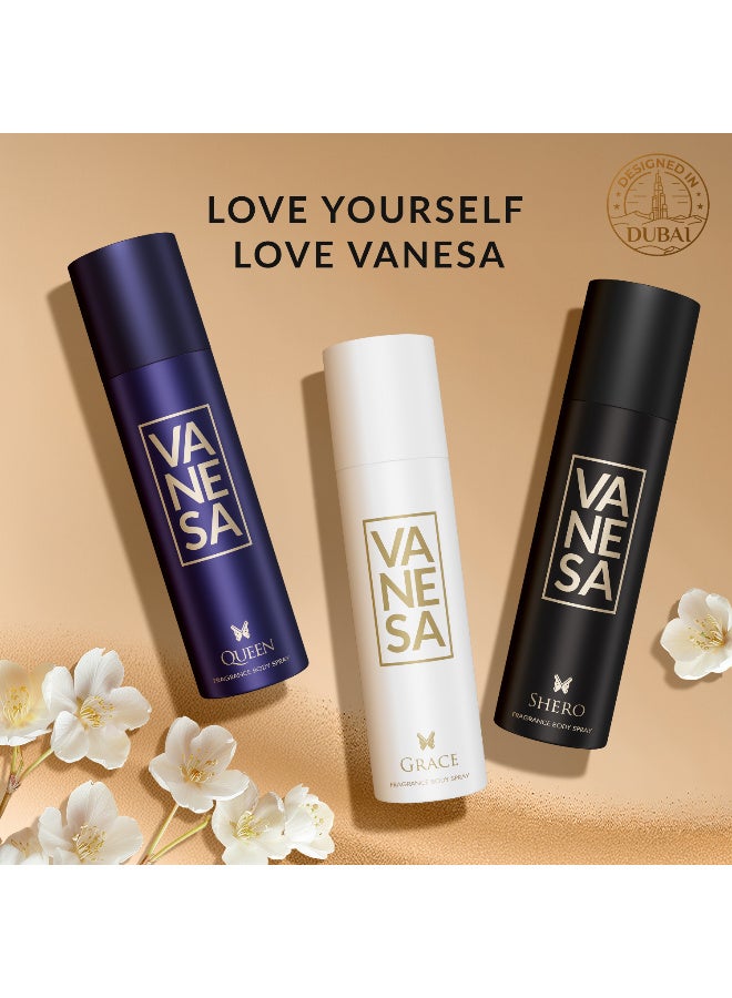 Vanesa Offer Pack of 3 Pcs 150ML Each (Queen/Shero/Grace) - Image 1